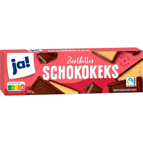 JA! бисквити с черен шоколад (125 г)