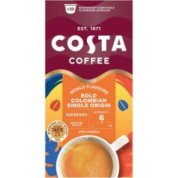 Costa Coffee Bold Colombian кафе капсули съвместими с Nespresso (10 бр.)