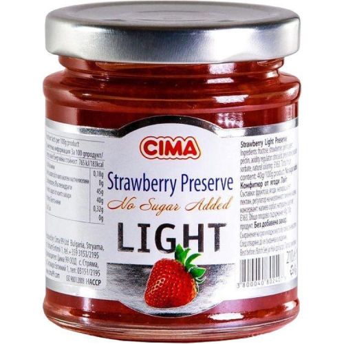 Cima конфитюр ягода без добавена захар, лайт (210 г)