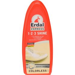 Erdal 1.2.3. гъба за обувки безцветен гланц с натурален пчелен восък (1 бр.)