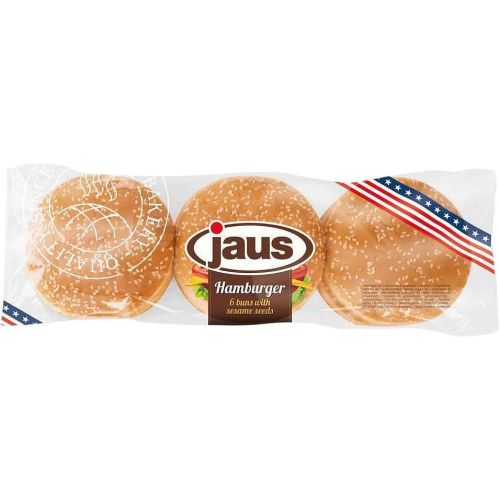 Jaus хлебчета за хамбургер със сусам, 6 бр (300 г)