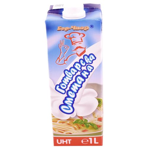 Бор Чвор млечна сметана 20% UHT (1 л)