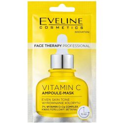 Eveline Cosmetics Face Therapy Ampoule-Mask Vit C маска за лице с втамин C (8 мл)