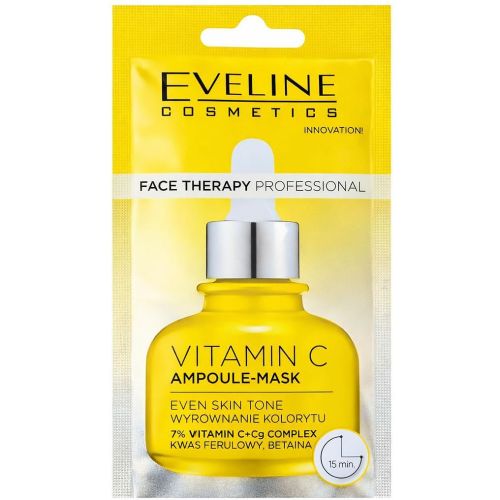 Eveline Cosmetics Face Therapy Ampoule-Mask Vit C маска за лице с втамин C (8 мл)