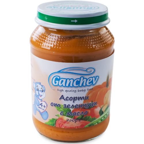 Ганчев пюре асорти със зеленчуци и масло (190 г)