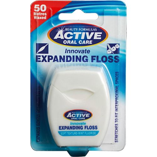 Beauty Formulas еластичен конец за почистване на зъби, 50 м (1 бр.)