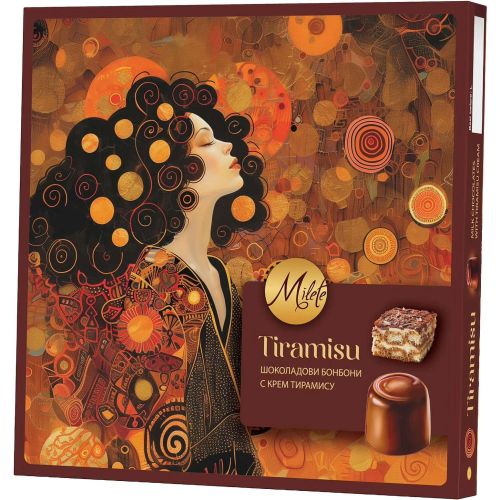 Milete шоколадови бонбони тирамису (125 г)