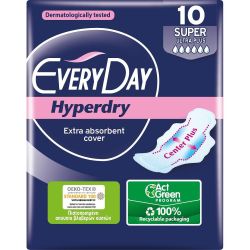 Everyday Hyperdry Super дамски превръзки (10 бр.)