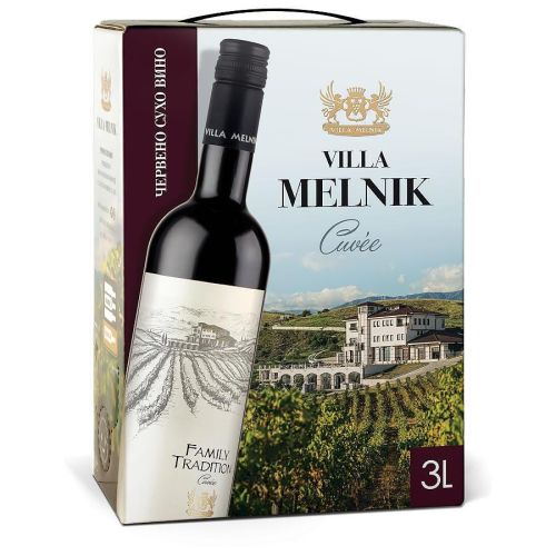 Villa Melnik червено вино кюве Bag In Box (3 л)