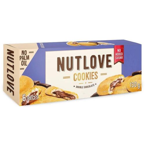 Allnutrition Nut Love бисквити двоен шоколад, без захар (130 г)