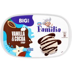 Nestle Familia сладолед ванилия и какаов сироп (461 г)