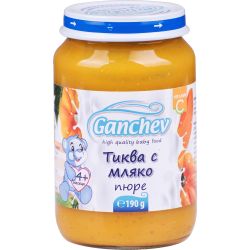 Ганчев пюре от тиква с мляко (190 г)