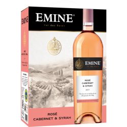 Emine Rose Valley Reserve сухо вино розе  каберне и сира, Bag in Box (3 л)