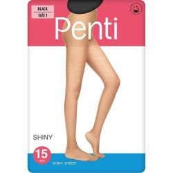 Penti Shiny чорапогащник черен 15 DEN размер 1 (1 бр.)