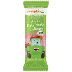 Pumpkin Organics био овесен бар с ябълка, червено цвекло и ягода (20 г)