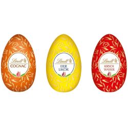 Lindt шоколадови яйца с пълнеж от алкохол (144 г)