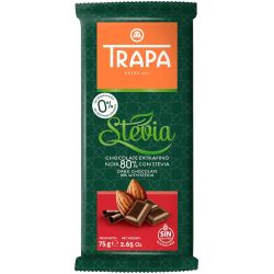 Trapa черен шоколад със стевия 80% (75 г)
