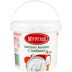 Мургаш краве кисело мляко с каймак 4% (450 г)