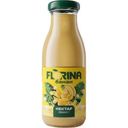 Florina сок банан, стъкло (250 мл)