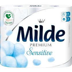 Milde Sensitive тоалетна хартия 3 пласта (4 бр.)