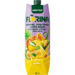 Florina сок ананас, портокал и алое (1 л)