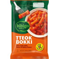 Bibigo Tteokbokki Sweet & Spicy оризови кексчета (360 г)