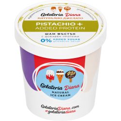 Gelateria Diana джелато шамфъстък без добавена захар с добавен протеин (410 мл)
