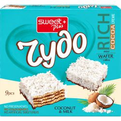 Sweet+ Чудо вафлени тортички с кокос (145 г)