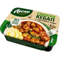 Лесно свински кебап с картофено пюре (300 г)