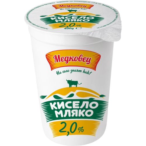 Медковец краве кисело мляко 2% (400 г)