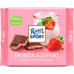 Ritter Sport млечен шоколад с ягодов йогурт крем (100 г)