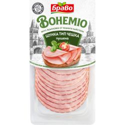 Браво Бохемио шунка тип чешка, пушена (100 г)