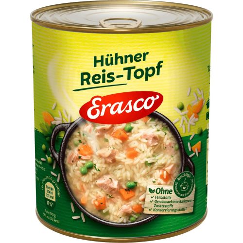 Erasco пилешко месо и ориз (800 г)