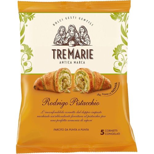 Tre Marie Rodrigo Pistacchio замразени кроасани с крем шамфъстък (285 г)