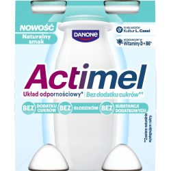 Actimel пробиотичен йогурт без добавена захар, 4 бр. х 100 г (400 г)