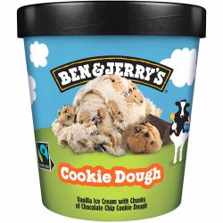 Ben & Jerry's ванилов сладолед с парчета бисквити с шоколадов чипс и парчета шоколад (465 мл)