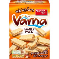 Sweet+ Varna вафли семейна опаковка с фъстък и портокал (260 г)