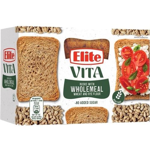 Elite пълнозърнест пшеничен сухар (180 г)