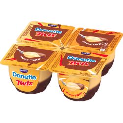 Danone Danette млечен десерт Twix, 4 бр. х 115 г (460 г)