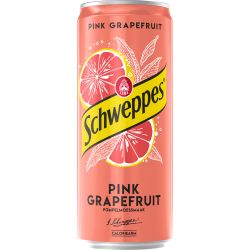 Schweppes газирана безалкохолна напитка розов грейпфрут (330 мл)