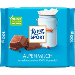 Ritter Sport Alpenmilch алпийски млечен шоколад (100 г)