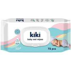 Kiki бебешки мокри кърпи с капак (72 бр.)