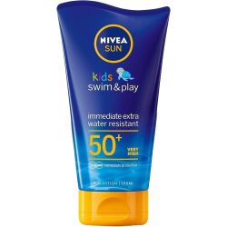 Nivea Sun Kids Swim & Play водоустойчив слънцезащитен лосион SPF 50+ (150 мл)