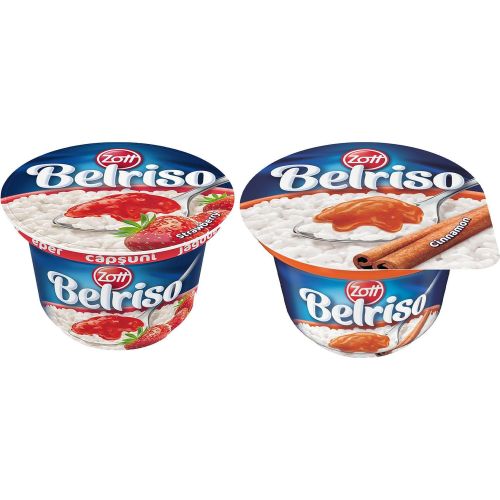 Zott Belriso мляко с ориз канела или ягода (200 г)