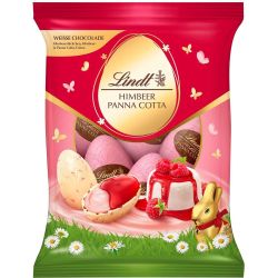 Lindt шоколадови яйца с крем от панакота и малини (90 г)