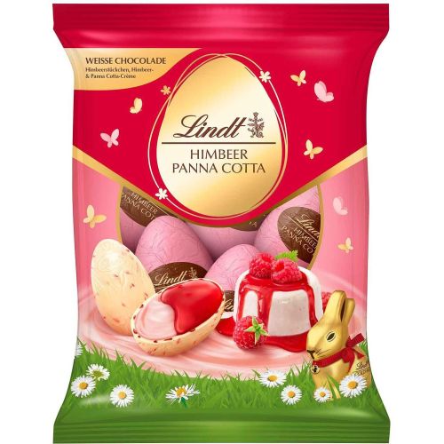 Lindt шоколадови яйца с крем от панакота и малини (90 г)