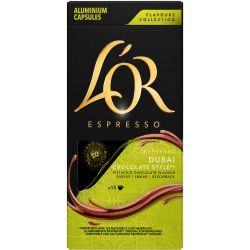 L'OR Espresso Dubai Chocolate Style кафе капсули, 52 г, Nespresso (10 бр.)