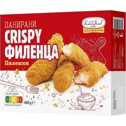 Костадинов замразени панирани пилешки Crispy филенца (460 г)