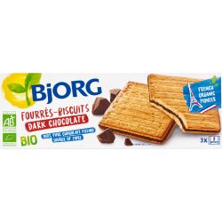 Bjorg био бисквити с пълнеж от черен шоколад (150 г)