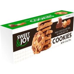 Sweet&Joy бисквити с млечен шоколад и лешници (135 г)